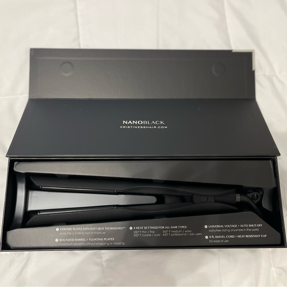 Kristin Ess 3 in 1 Flat Iron Nano Black